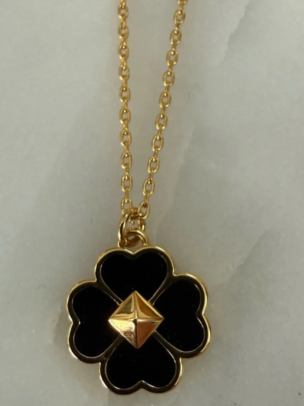 Spades and Studs Enamel Mini Pendent
